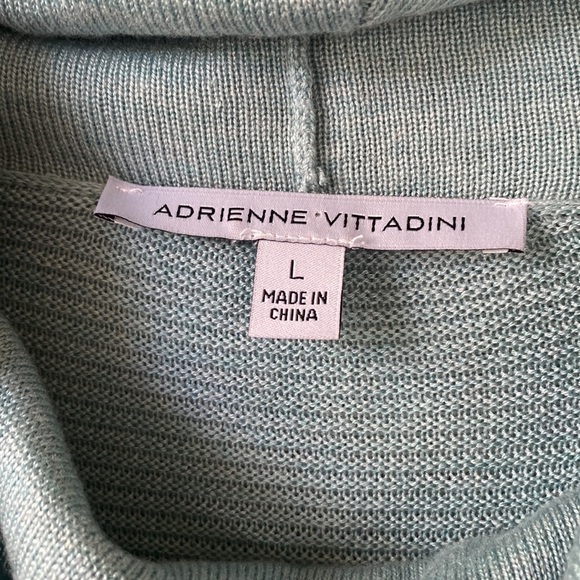 Adrienne Vittadini,light blue/turquoise,oversized,long sleeve, sweater(s… - Picture 3 of 7